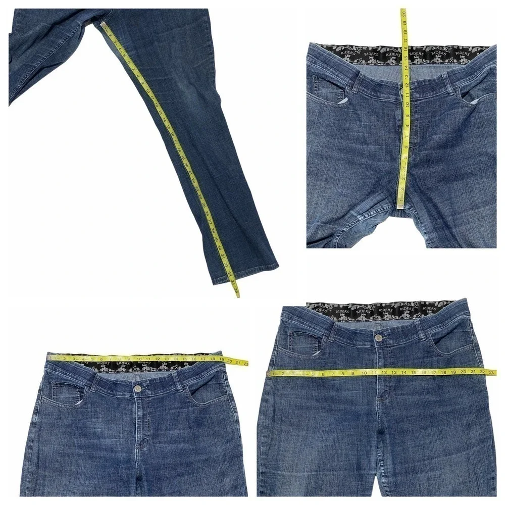 RIDERS By Lee Dark Wash Straight Leg Denim Jeans